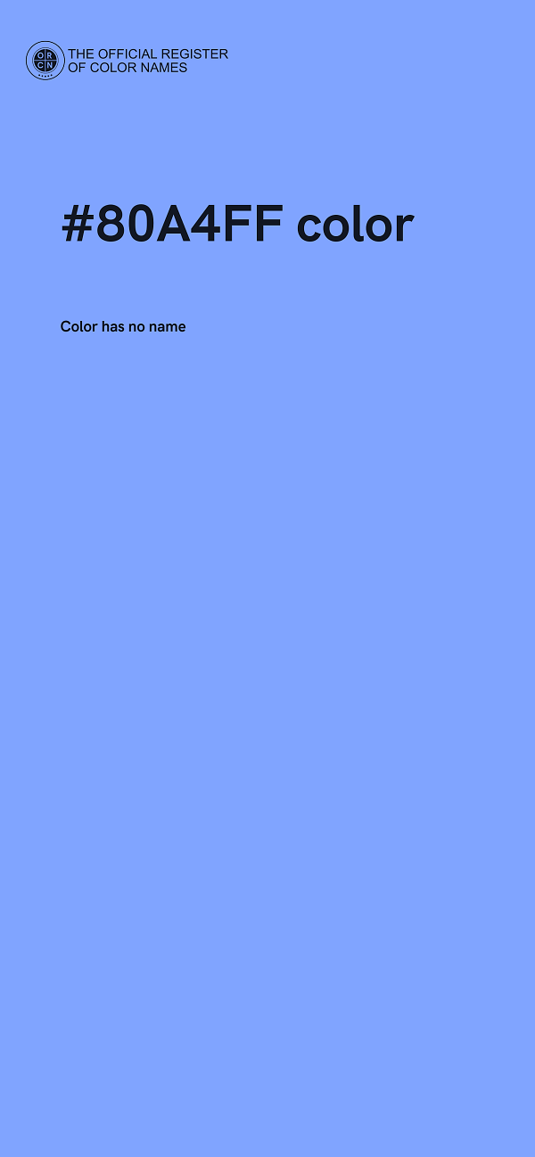 #80A4FF color image