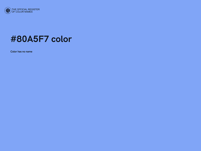 #80A5F7 color image