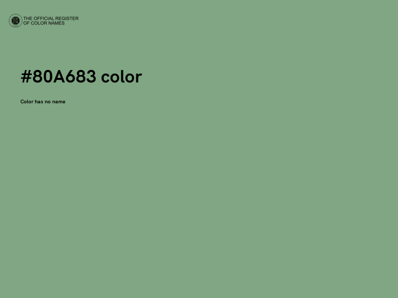 #80A683 color image