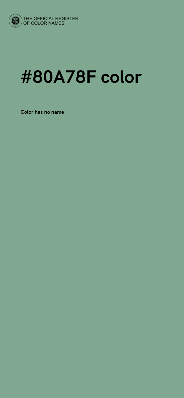 #80A78F color image