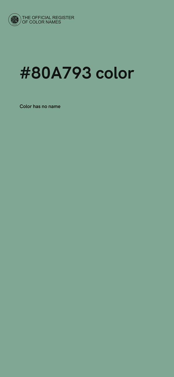 #80A793 color image