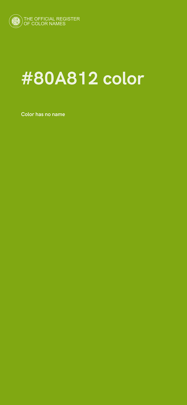 #80A812 color image