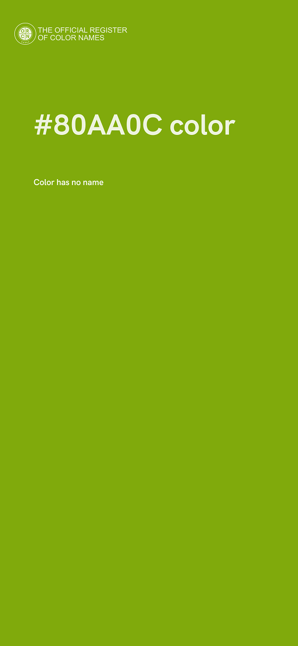 #80AA0C color image