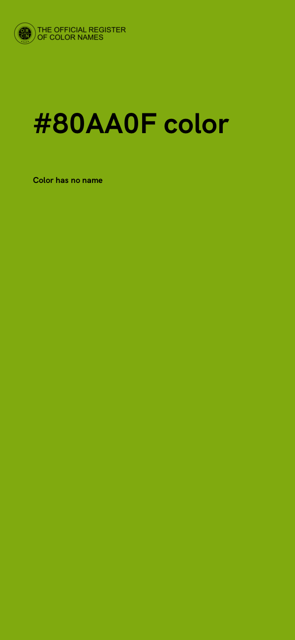 #80AA0F color image