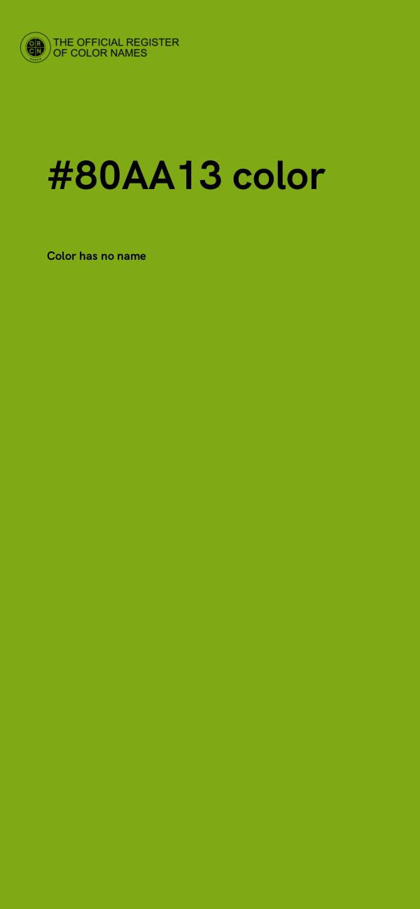 #80AA13 color image