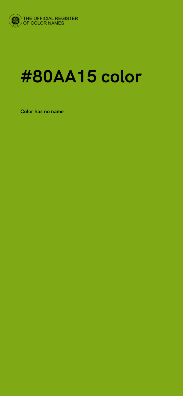 #80AA15 color image