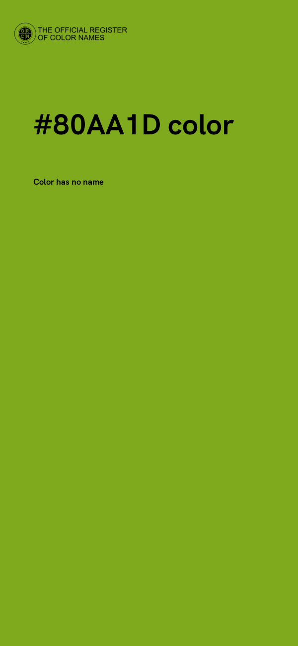 #80AA1D color image