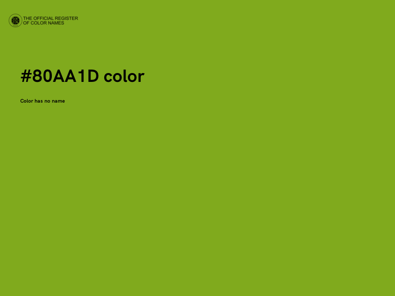 #80AA1D color image