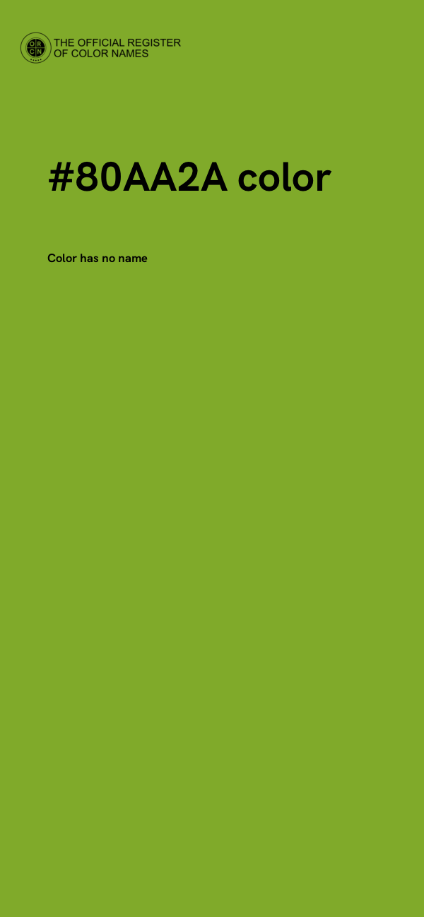 #80AA2A color image