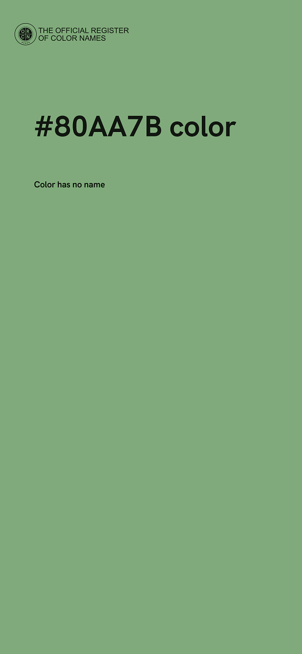 #80AA7B color image