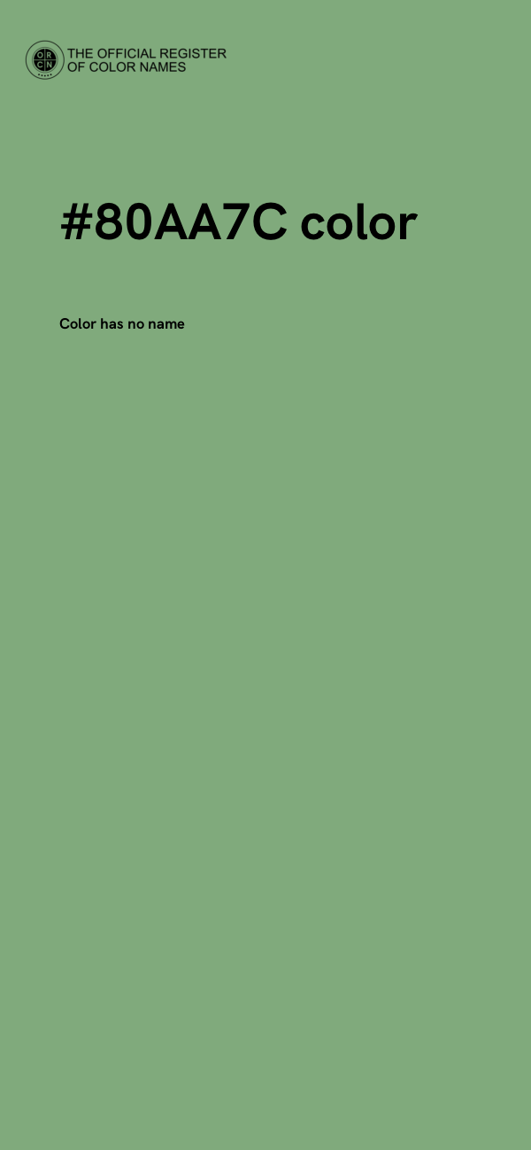 #80AA7C color image