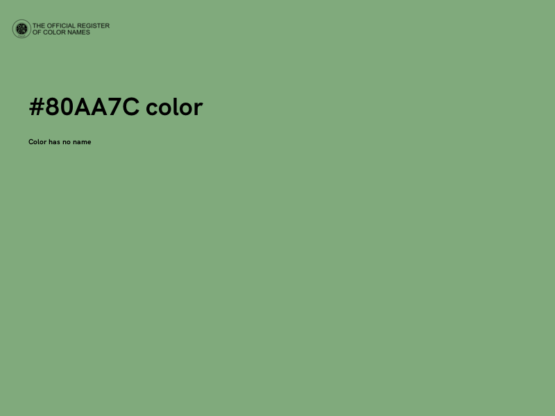 #80AA7C color image