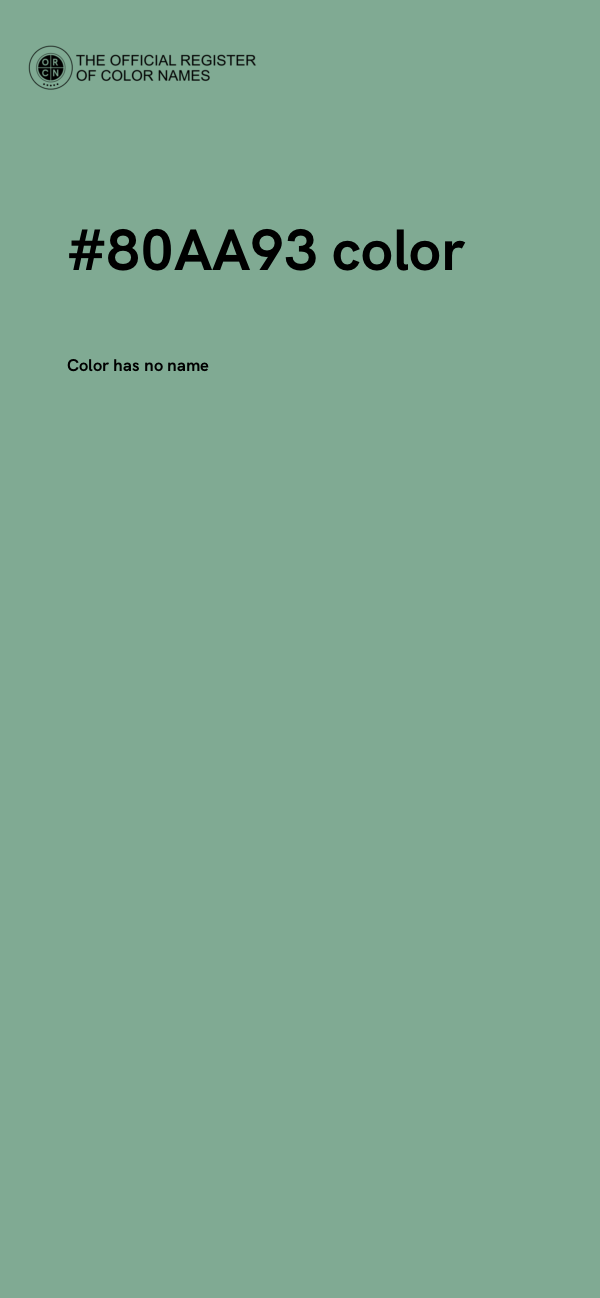 #80AA93 color image