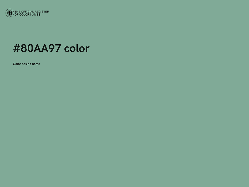 #80AA97 color image