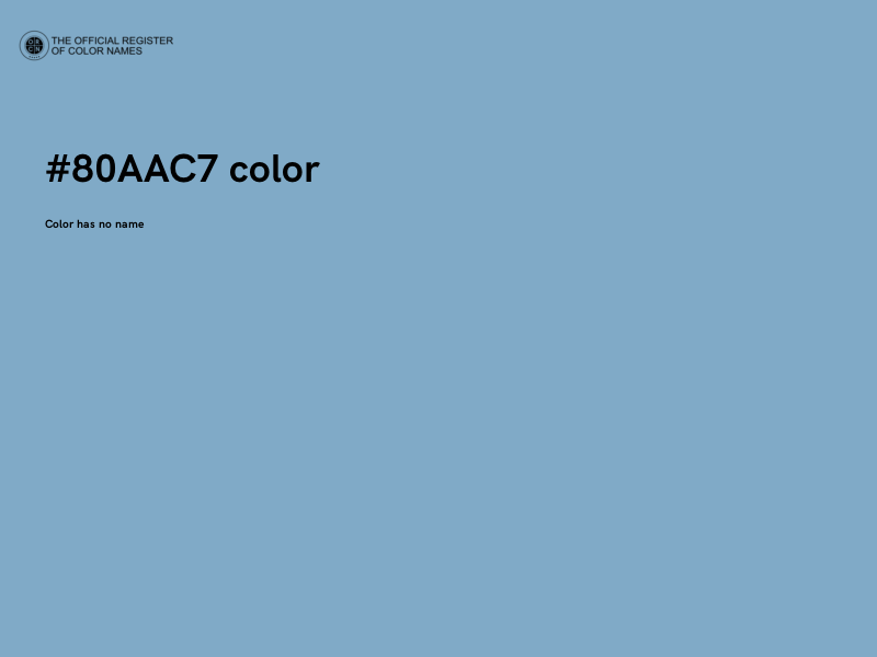 #80AAC7 color image