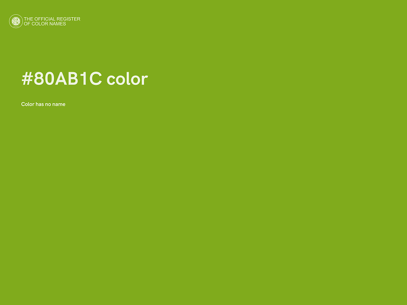 #80AB1C color image