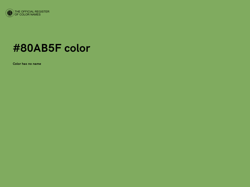#80AB5F color image