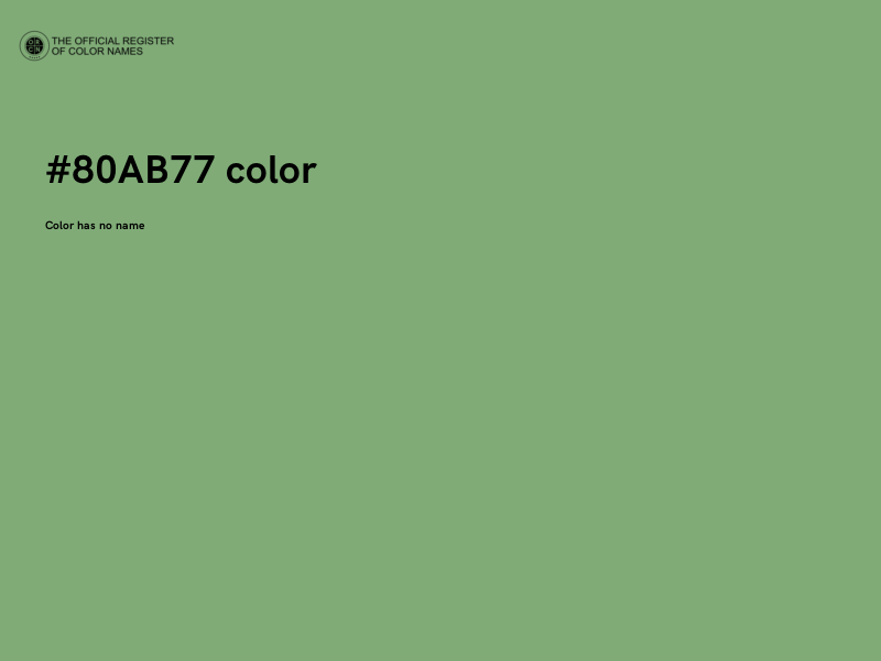 #80AB77 color image