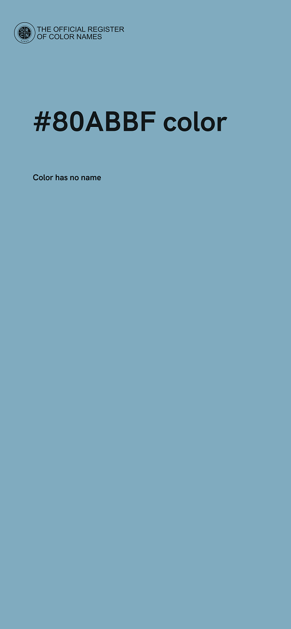 #80ABBF color image