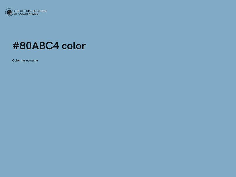 #80ABC4 color image