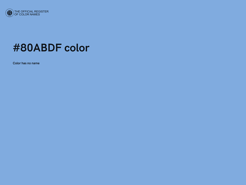 #80ABDF color image