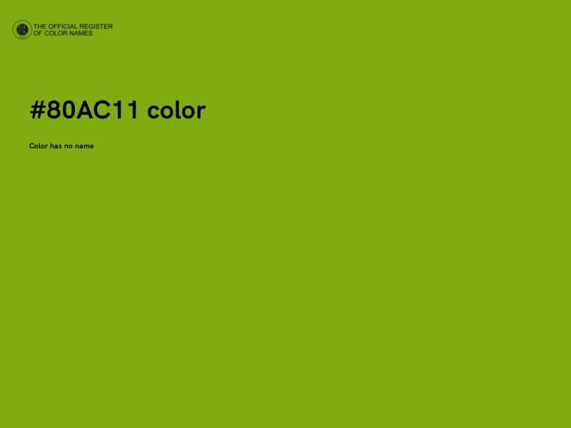 #80AC11 color image