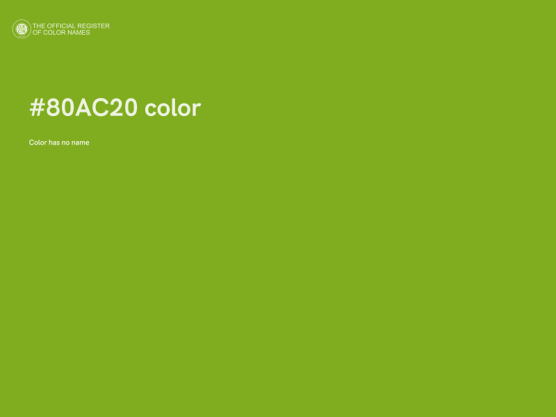 #80AC20 color image