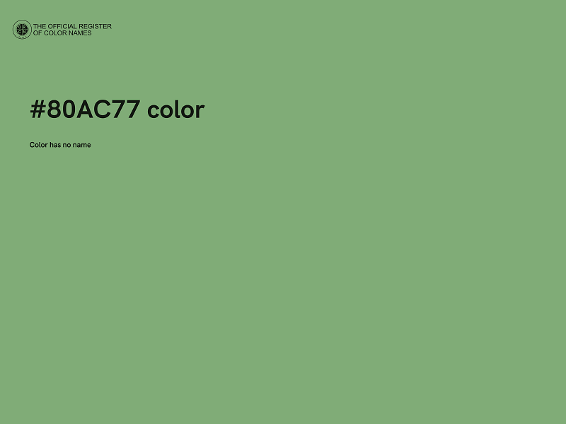 #80AC77 color image