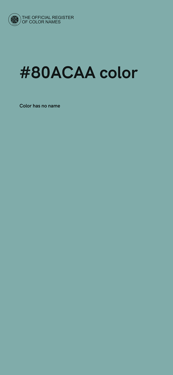 #80ACAA color image