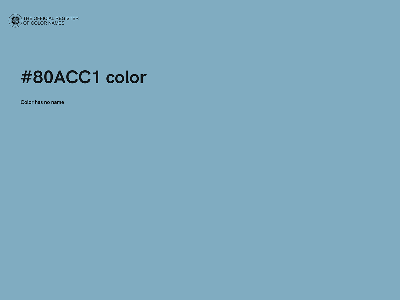 #80ACC1 color image