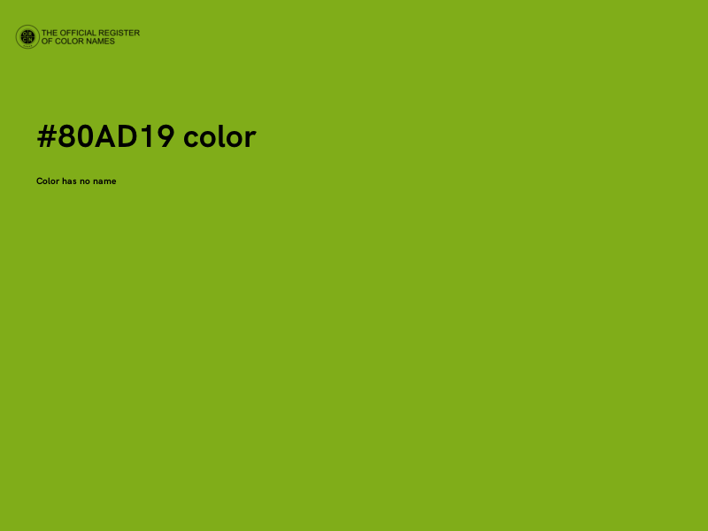 #80AD19 color image