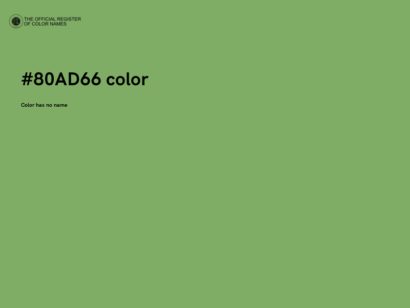 #80AD66 color image