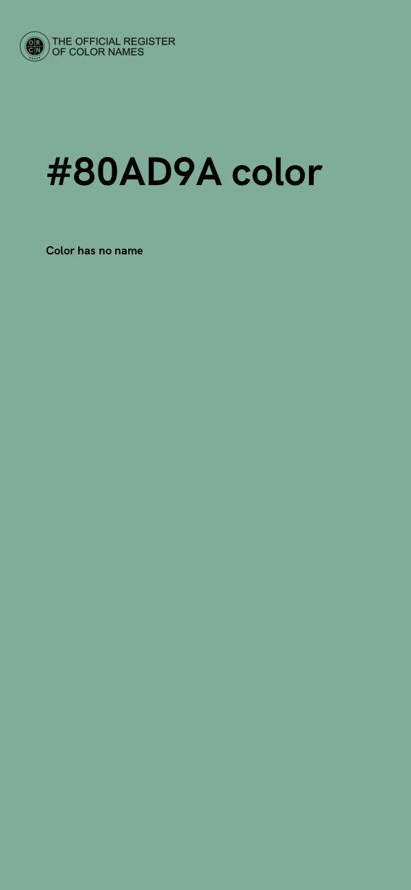 #80AD9A color image