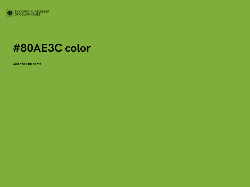 #80AE3C color image