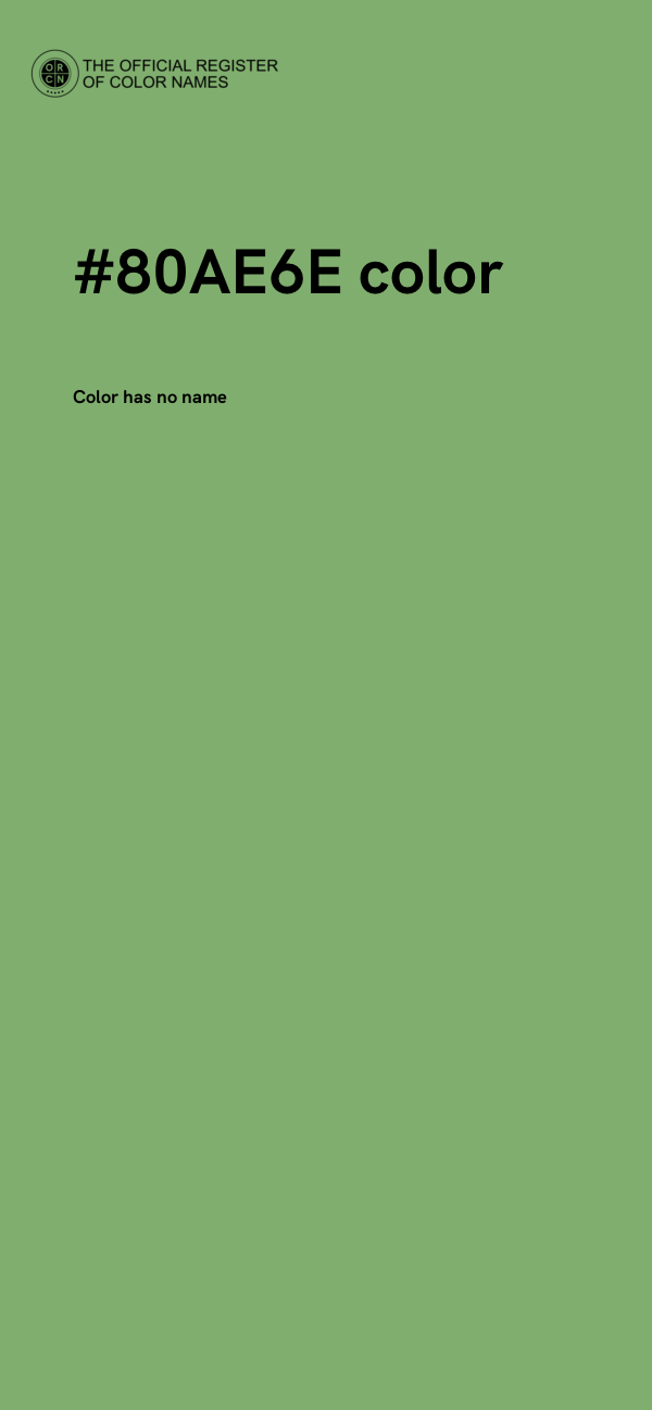 #80AE6E color image