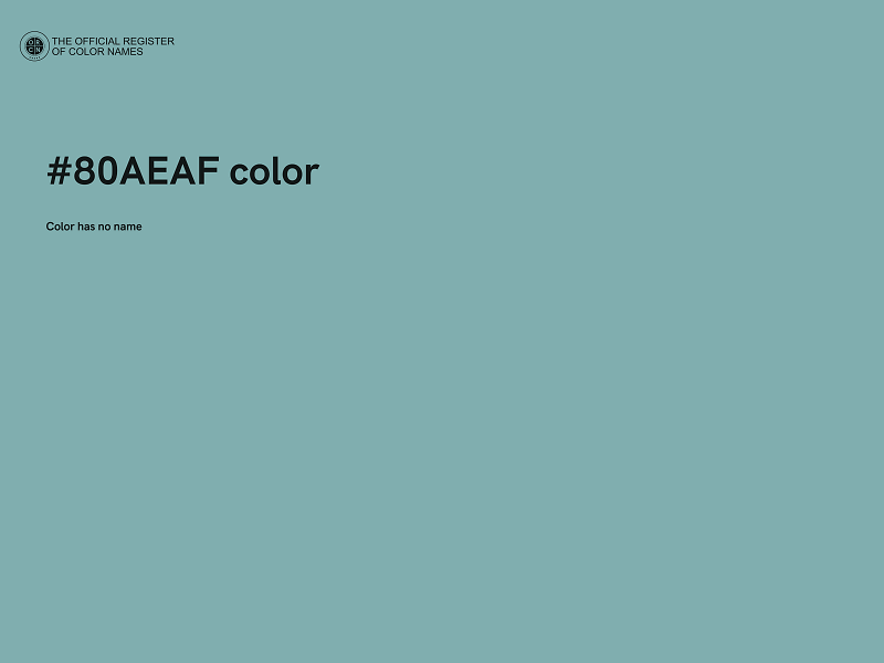 #80AEAF color image