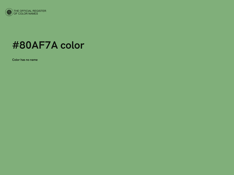 #80AF7A color image