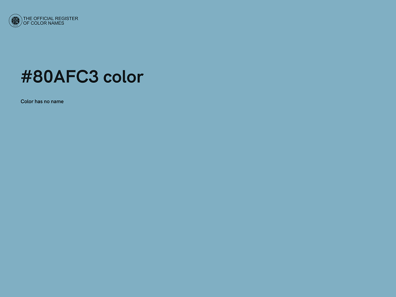 #80AFC3 color image