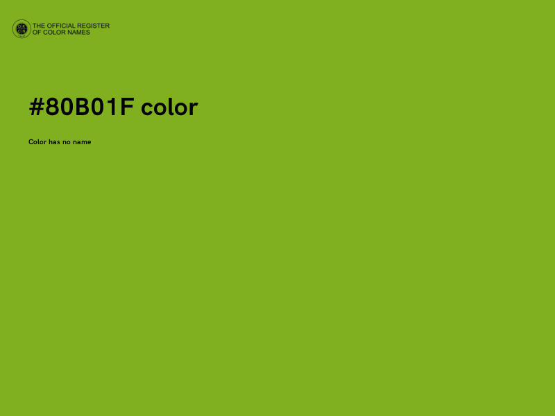 #80B01F color image
