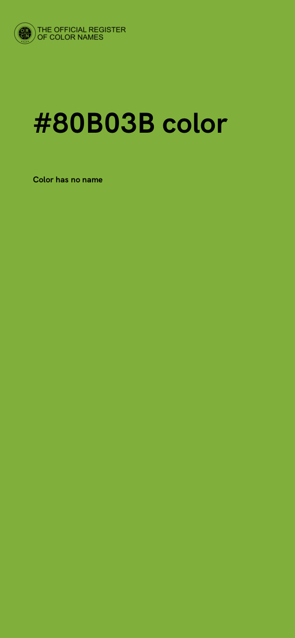 #80B03B color image