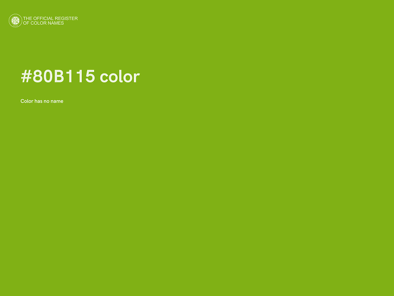 #80B115 color image