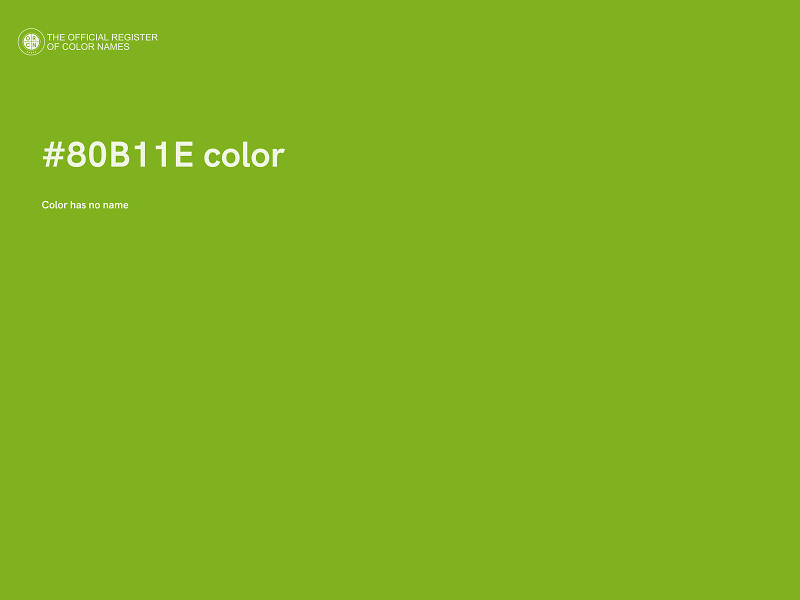 #80B11E color image