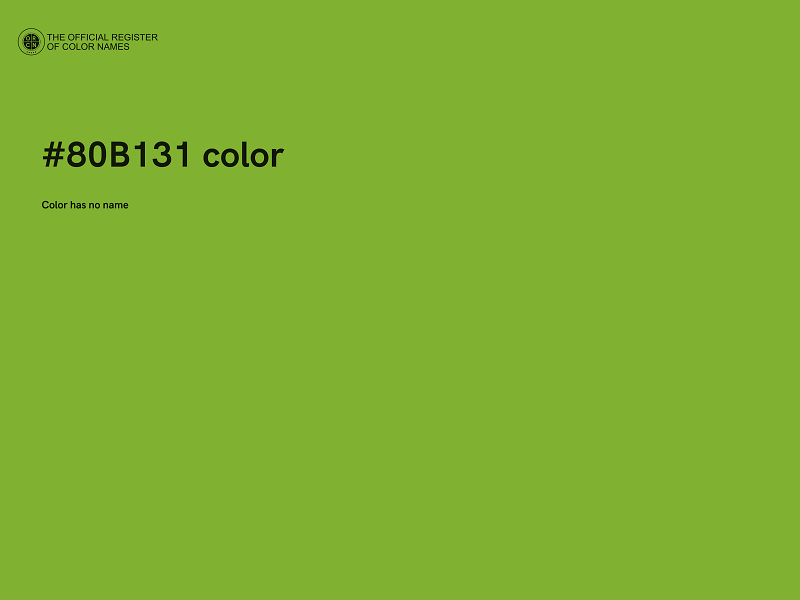 #80B131 color image