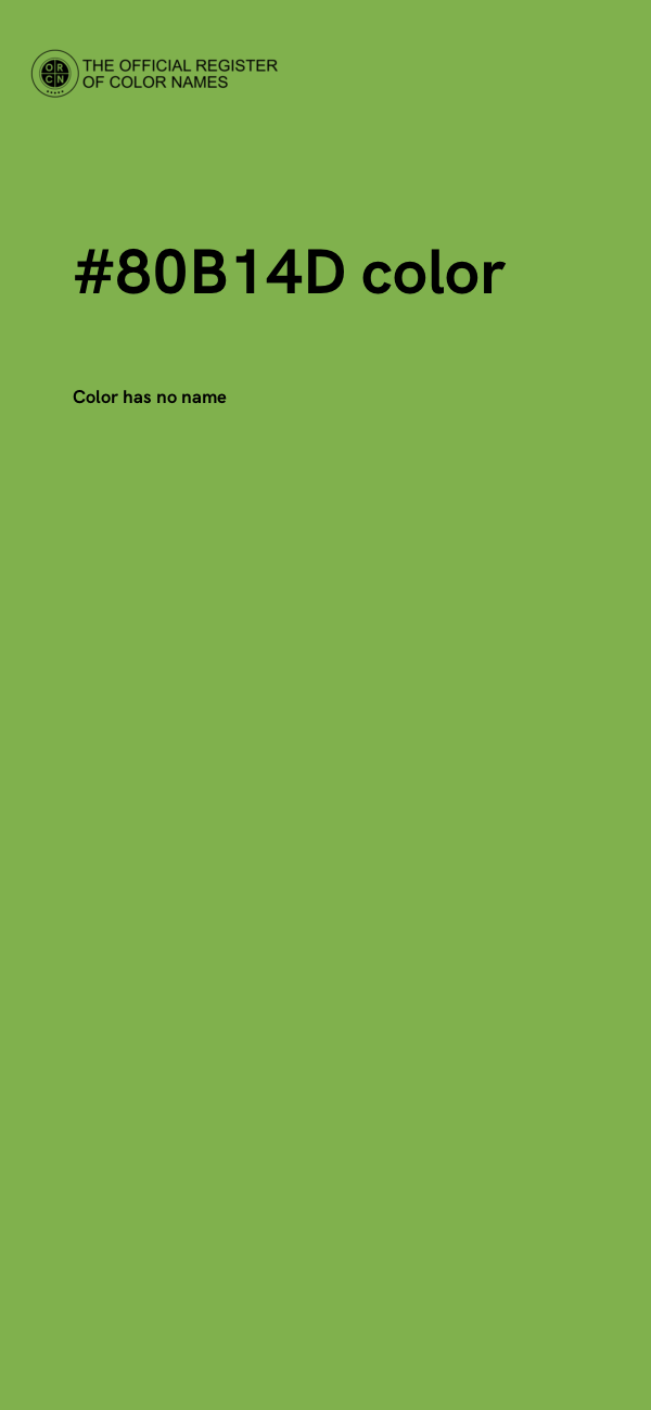 #80B14D color image
