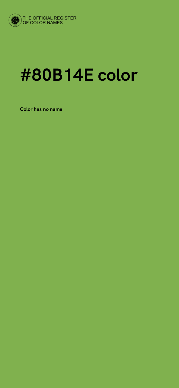 #80B14E color image