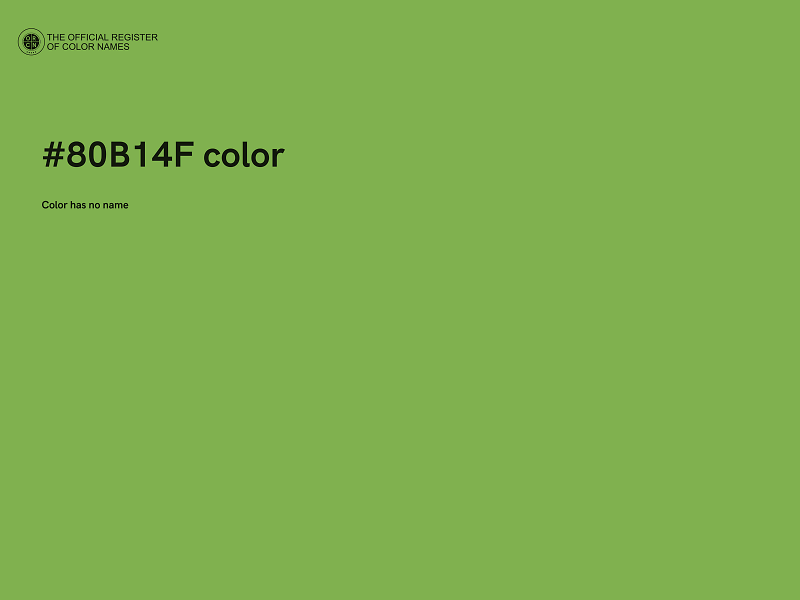 #80B14F color image