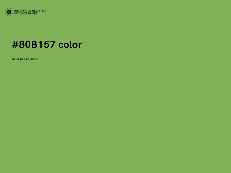 #80B157 color image