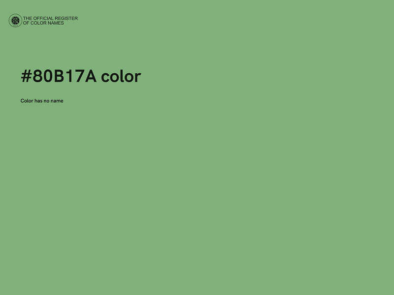 #80B17A color image