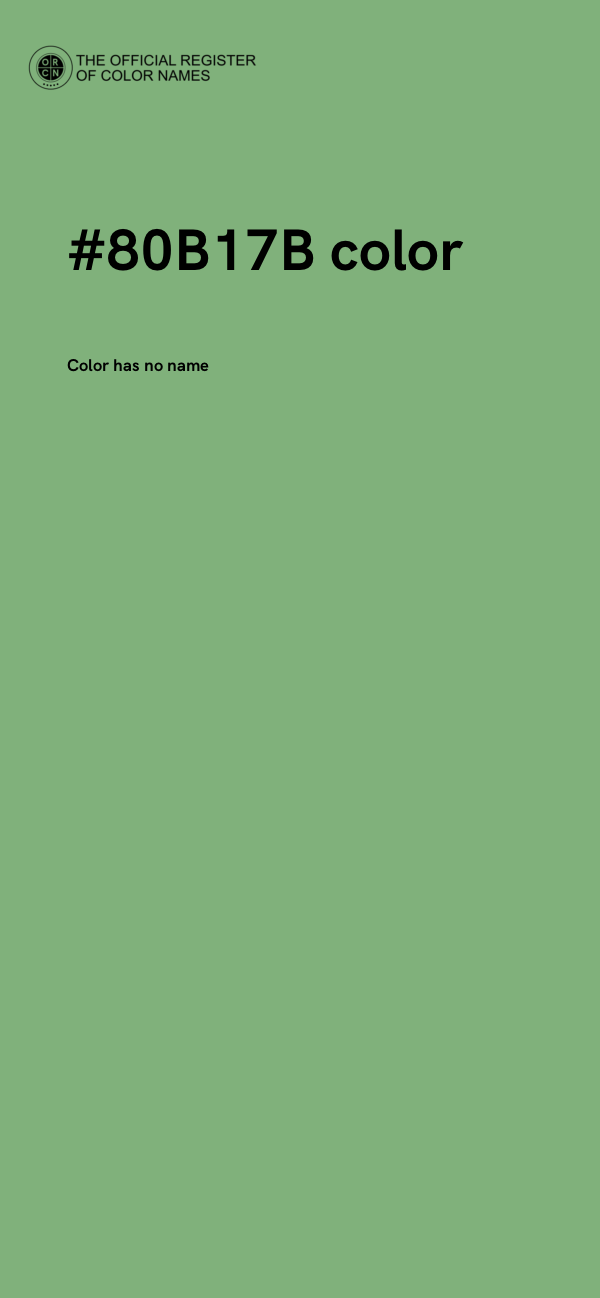 #80B17B color image
