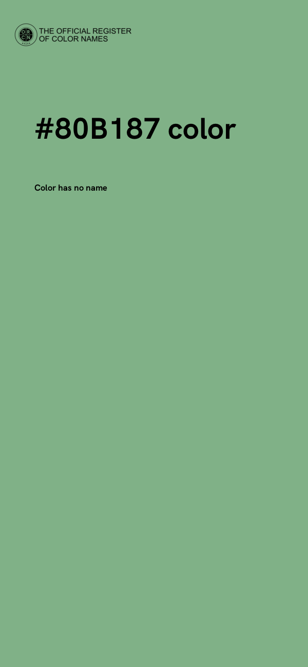 #80B187 color image